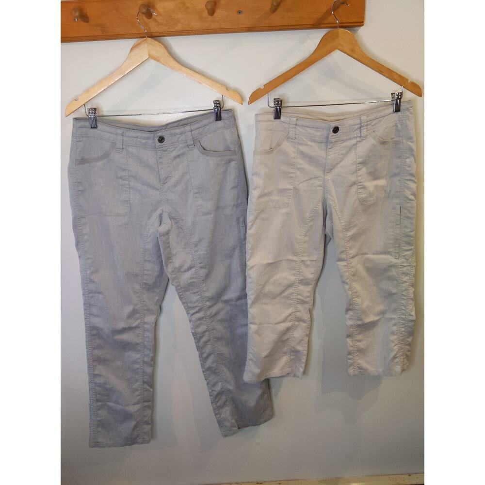 KÜHL Women's Hiking Pants Bundle Size 10 Short Blue Cream Beige Gorpcore Travel